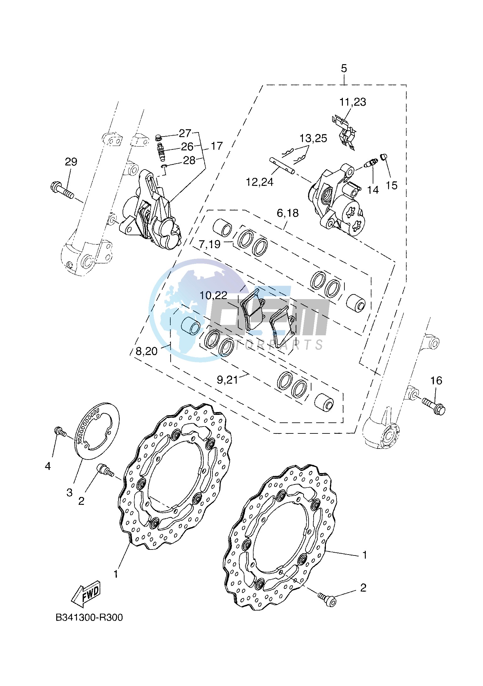 FRONT BRAKE CALIPER