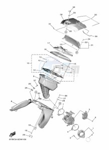 YZ250F (B7BG) drawing INTAKE