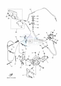 YXZ1000ETS YXZ10YESKS (B5H3) drawing PEDAL WIRE