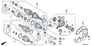 TRX500FEC drawing FRONT KNUCKLE