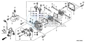 TRX680FAG Wave 110 - AFS110 UK - (E) drawing MAIN VALVE BODY