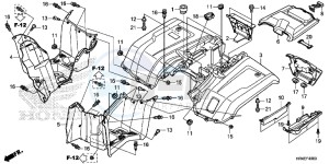 TRX500FM2G TRX500FM Europe Direct - (ED) drawing REAR FENDER