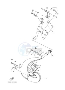 YZ250 (1SSD 1SSE 1SSF 1SSG 1SSG) drawing EXHAUST