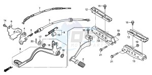 TRX500FM drawing PEDAL/STEP