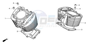 VT1100C drawing CYLINDER (VT1100CV/CW/C2)