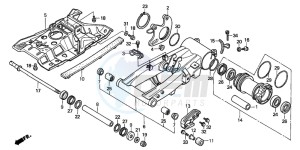 TRX300EX SPORTRAX 300EX drawing SWINGARM