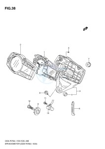 GSX-R750 (E3) drawing SPEEDOMETER (GSX-R750L1 E33)