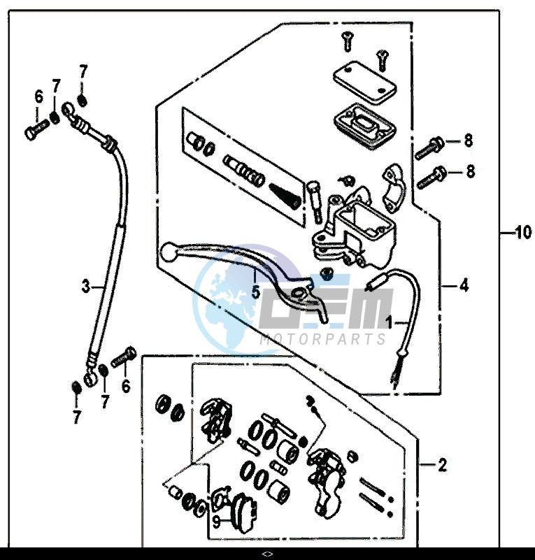 FRONT BRAKE MASTER CYLINDER