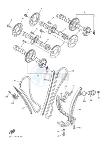 VMX17 VMAX17 1700 VMAX (2S3U) drawing CAMSHAFT & CHAIN