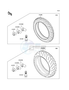 NINJA ZX-10R ZX1000-C2H FR GB XX (EU ME A(FRICA) drawing Tires