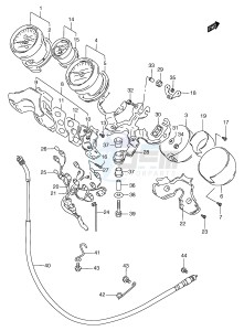 GSF1200 (E2) Bandit drawing SPEEDOMETER