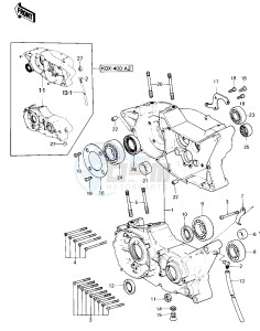 KDX 400 A [KDX400] (A1-A2) [KDX400] drawing CRANKCASE