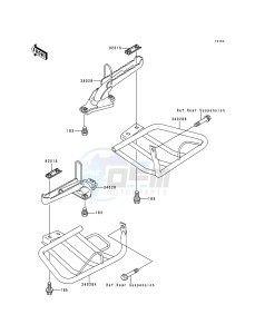 KLF 220 A [BAYOU 220] (A5-A9) [BAYOU 220] drawing FOOTRESTS