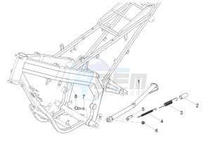 SX 50 LOW SEAT E4 (EMEA) drawing Central stand