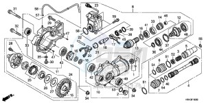 TRX500FM2E TRX500FM2 U drawing FRONT FINAL GEAR