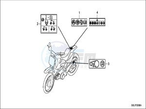 CRF50FH Europe Direct - (ED) drawing CAUTION LABEL