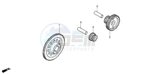 XR125L drawing STARTING CLUTCH