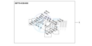 VT125C2 drawing BACKREST STAY