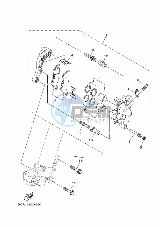 FRONT BRAKE CALIPER