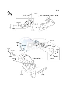 ZR 750 K [Z750S] (K6F) K6F drawing TAILLIGHT-- S- -