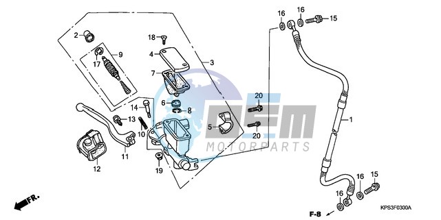 FR. BRAKE MASTER CYLINDER