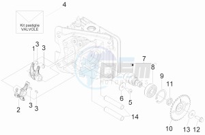 LX 50 4T-4V drawing Rocking levers support unit