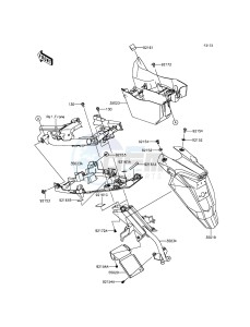 ER-6N ER650ECF XX (EU ME A(FRICA) drawing Rear Fender(s)