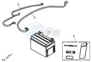 SYMPHONY 125 SR drawing BATTERY