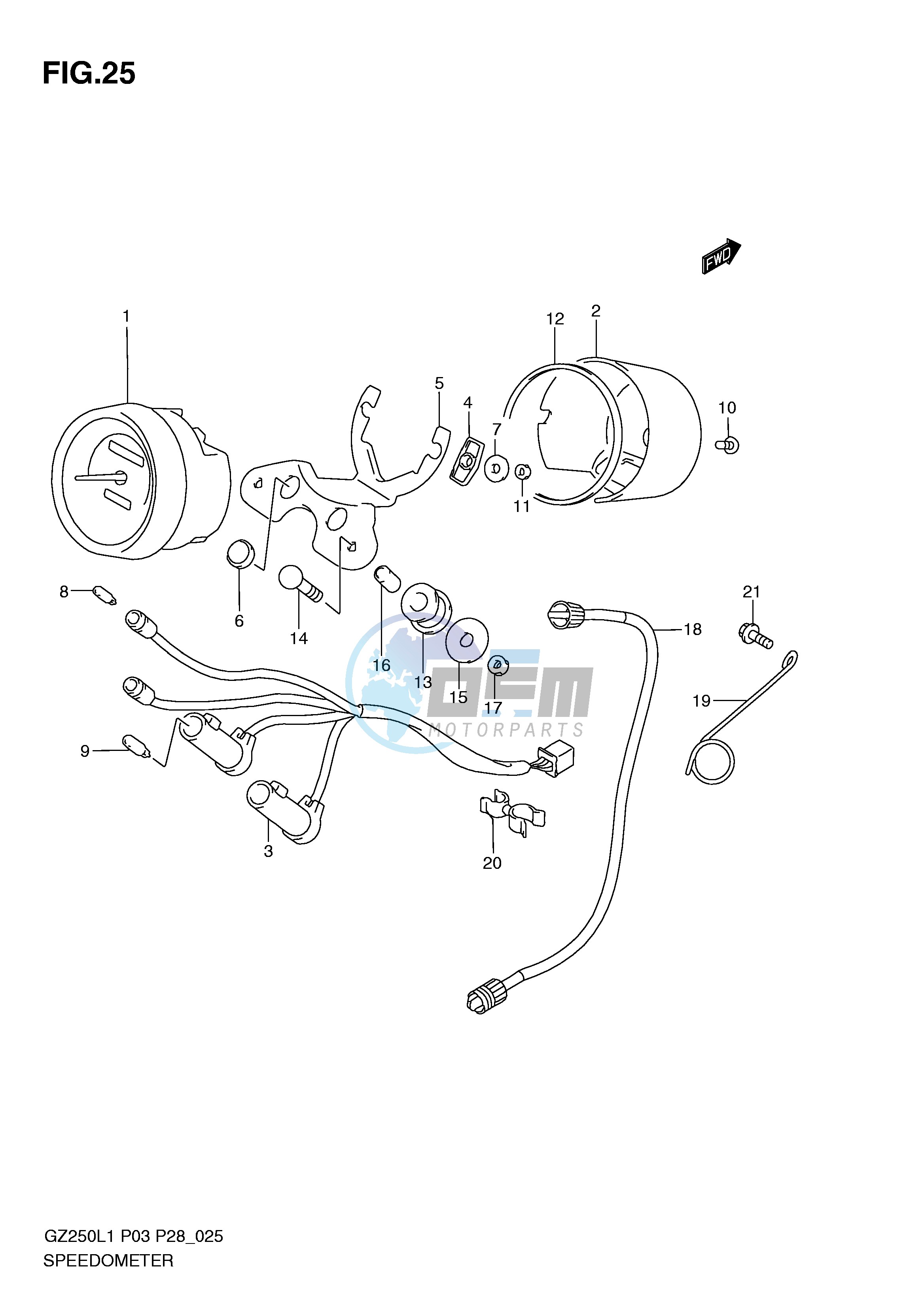 SPEEDOMETER (MODEL P28)