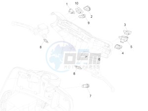 GTS 125 GTS SUPER 125 4T IE ABS E4 (EMEA) drawing Selectors - Switches - Buttons