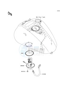 VN 2000 F [VULCAN 2000 CLASSIC LT] (6F-7F) F6F drawing FUEL PUMP