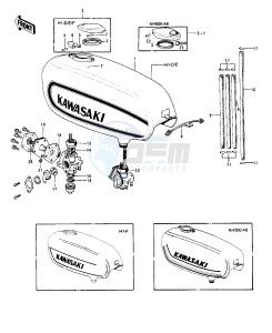 H1 D-F A [KH500] (D-F A8) [KH500] drawing FUEL TANK -- 73-75 D_E_F & 76 A8- -