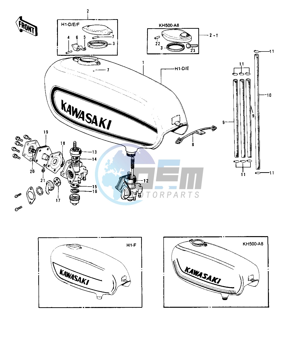 FUEL TANK -- 73-75 D_E_F & 76 A8- -