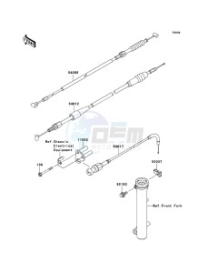 KLX110 KLX110A9F EU drawing Cables