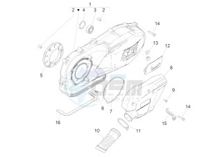 S 125 4T 3V IGET NOABS E3 (APAC) drawing Crankcase cover - Crankcase cooling