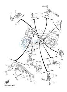 XJ6F 600 DIVERSION F (1CWG) drawing ELECTRICAL 1