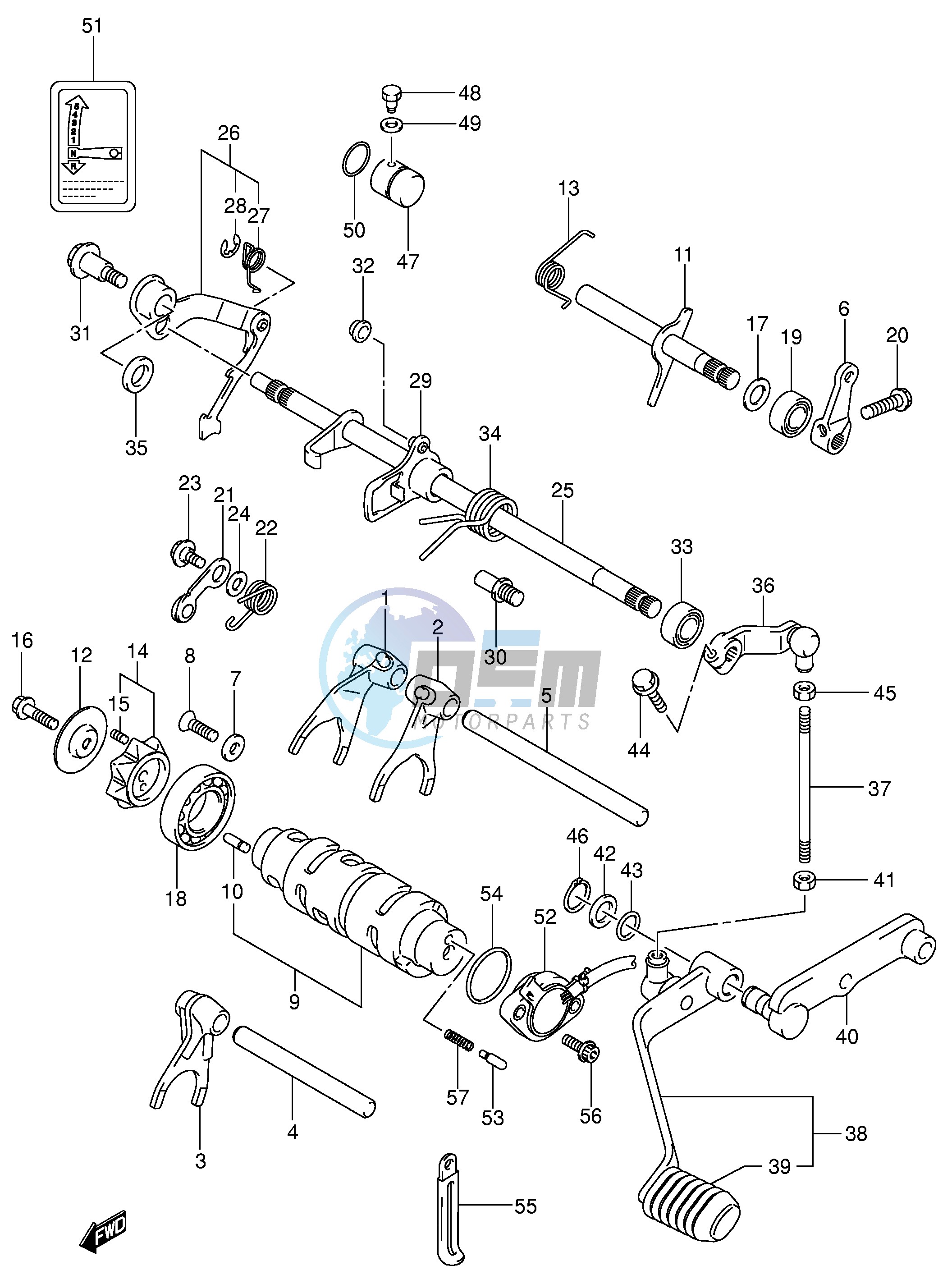 GEAR SHIFTING (MODEL K2)