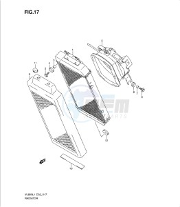 VL800 drawing RADIATOR