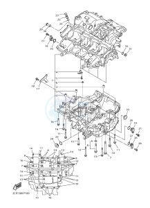 YZF-R1M 998 R1 (2KS1 2KS2) drawing CRANKCASE