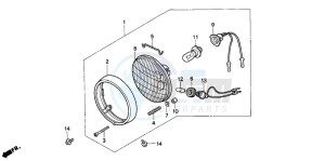 C50 drawing HEADLIGHT (C50P/C50T)