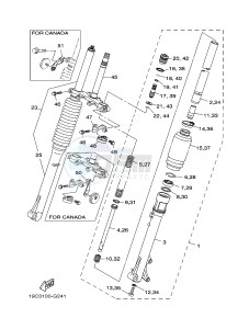 TT-R125 TT-R125LWE (19CW 19CX) drawing FRONT FORK 2