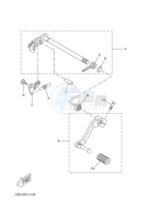 WR125R (22B7 22B7 22B7) drawing SHIFT SHAFT