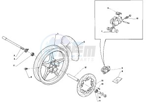 AF1 Futura 50 drawing Front wheel