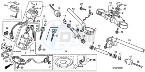 CBR600RR9 U / MME drawing HANDLE PIPE/TOP BRIDGE