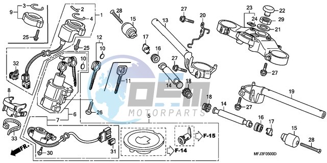 HANDLE PIPE/TOP BRIDGE