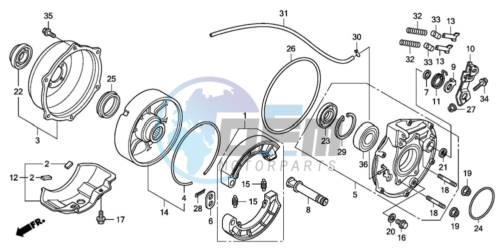 REAR BRAKE PANEL