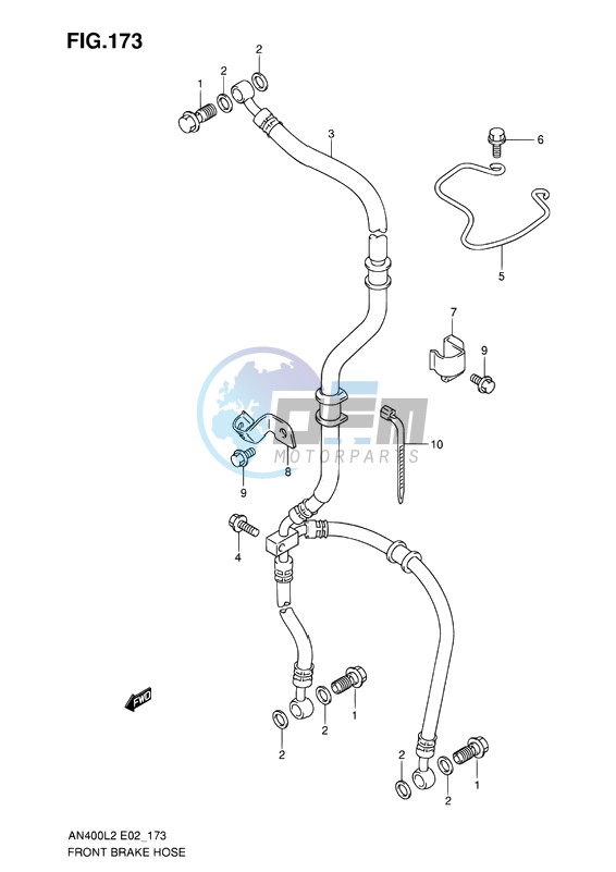 FRONT BRAKE HOSE