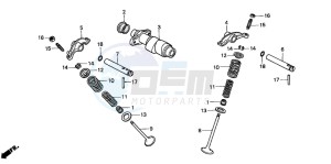 TRX300FW FOURTRAX 300 4X4 drawing CAMSHAFT/VALVE