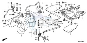 TRX500FPMB drawing FUEL TANK