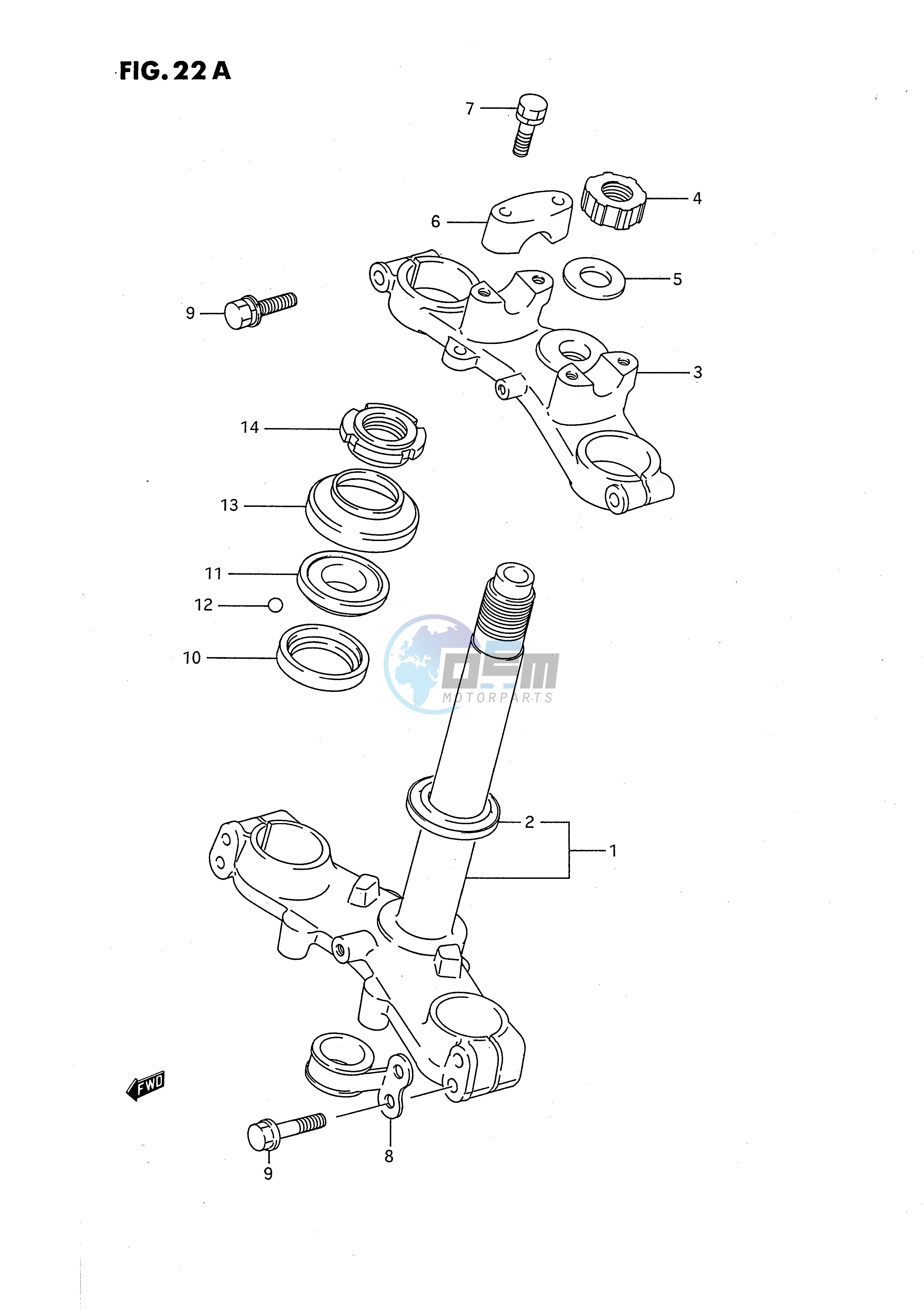 STEERING STEM (MODEL K)